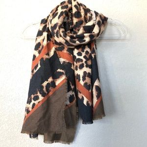 Vince Camuto Leopard Print Scarf